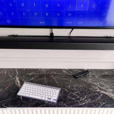 Smart TV wireless keyboard silver