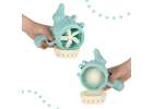 Soap bubble gun soap bubbles with wings blue 9