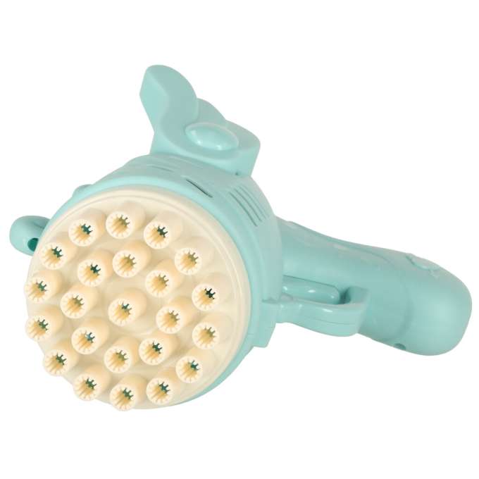 Soap bubble gun soap bubbles with wings blue