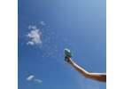 Soap bubble gun soap bubbles with wings blue 4