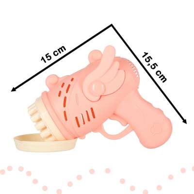 Soap bubble gun soap bubbles with wings pink