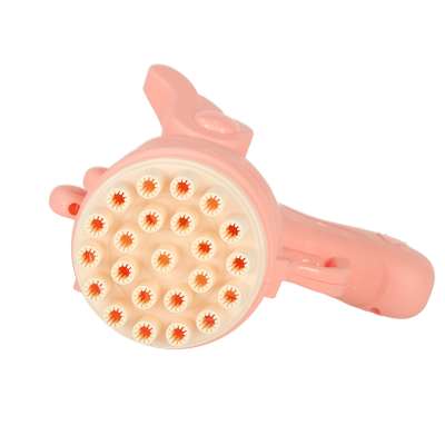 Soap bubble gun soap bubbles with wings pink