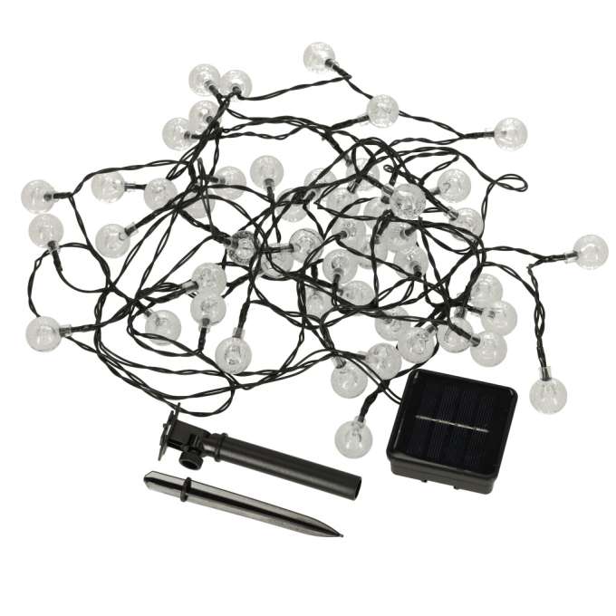 Solar ball garden lights 7m 50LED warm white