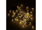 Solar ball garden lights 7m 50LED warm white 4