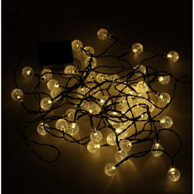 Solar ball garden lights 7m 50LED warm white