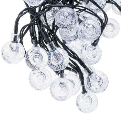 Solar ball garden lights 7m 50LED warm white