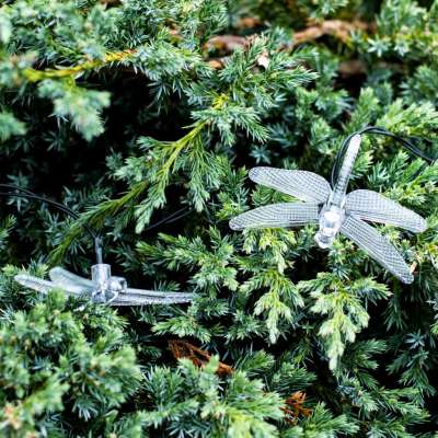 Solar dragonfly garden lights 6.5m 30LED warm white