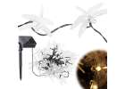 Solar dragonfly garden lights 6.5m 30LED warm white 1