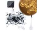 Solar garden icicle lights 6.5m 30LED warm bi 1
