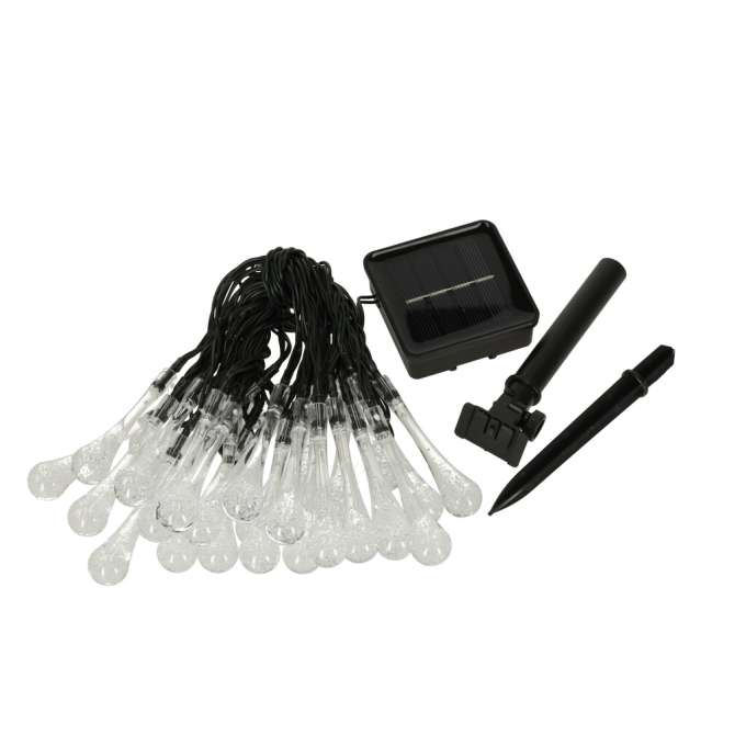 Solar garden icicle lights 6.5m 30LED warm white