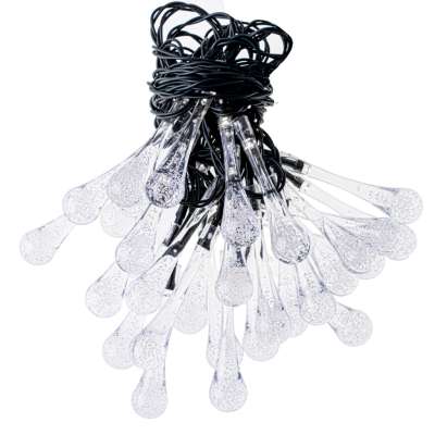 Solar garden icicle lights 6.5m 30LED warm white