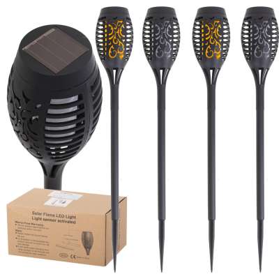 Solar garden torch lights 12LED 4pcs.