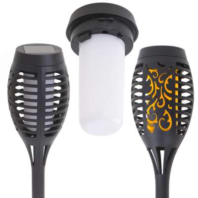 Solar garden torch lights 12LED 4pcs.