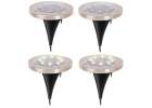 Solar ground garden invasion lights 8LED 4pcs warm white 2