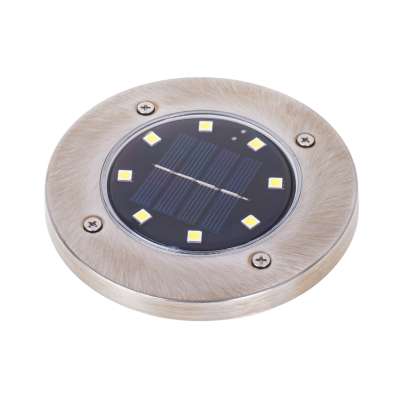 Solar ground garden invasion lights 8LED 4pcs warm white