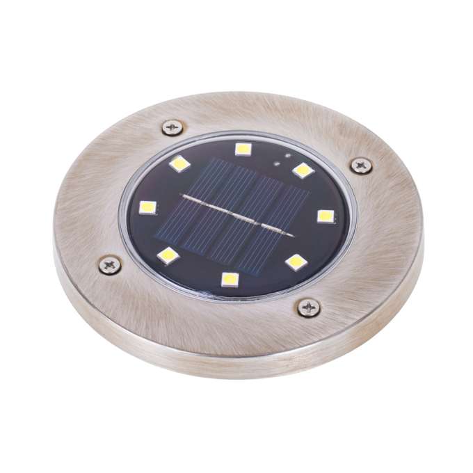 Solar ground garden invasion lights 8LED 4pcs warm white