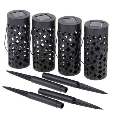 Solar lantern lights stars moons 4pcs.