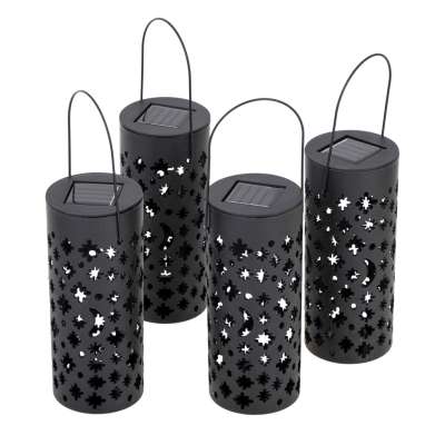 Solar lantern lights stars moons 4pcs.