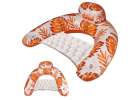Swimming chair lounger hammock water orange 2