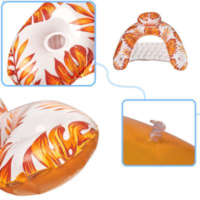Swimming chair lounger hammock water orange