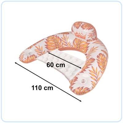 Swimming chair lounger hammock water orange