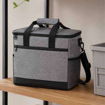 Thermal bag for lunch food breakfast insulation 16L grey