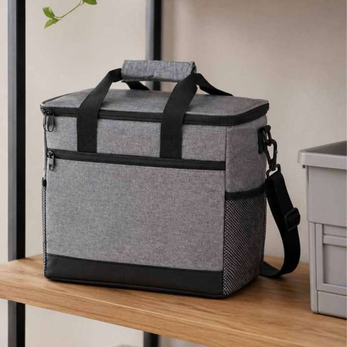 Thermal bag for lunch food breakfast insulation 16L grey