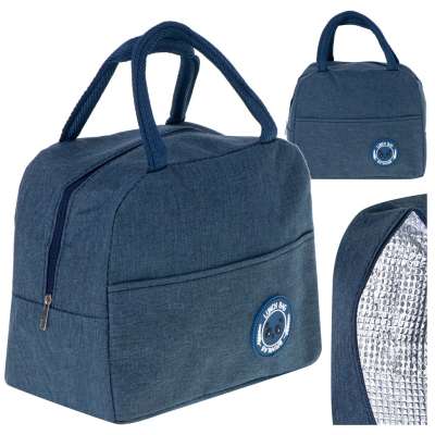 Thermal insulation bag breakfast lunch blue