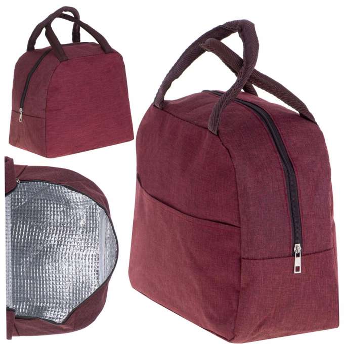 Thermal insulation bag breakfast lunch red