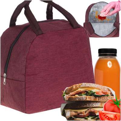 Thermal insulation bag breakfast lunch red
