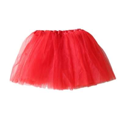 Tulle skirt costume costume red