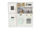 Wooden kitchen for children with refrigerator 4