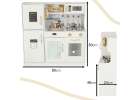 Wooden kitchen for children with refrigerator 6