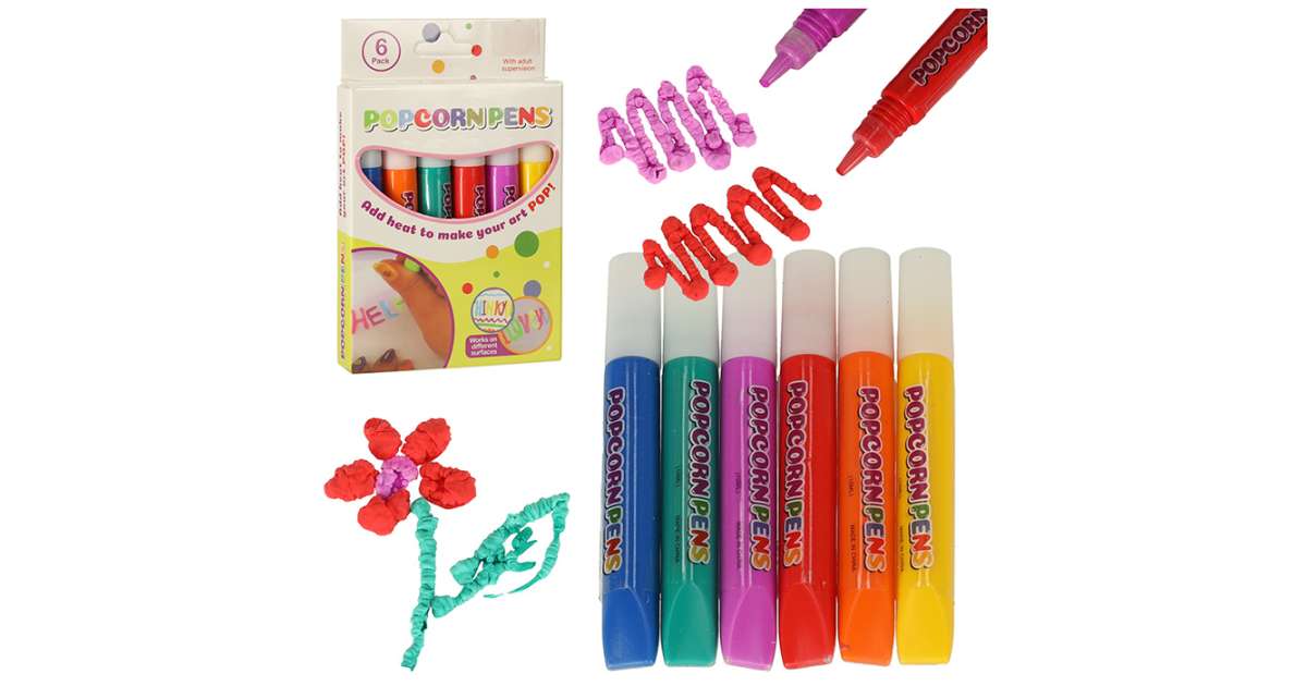 Magic markers magic markers 3D design popcorn effect