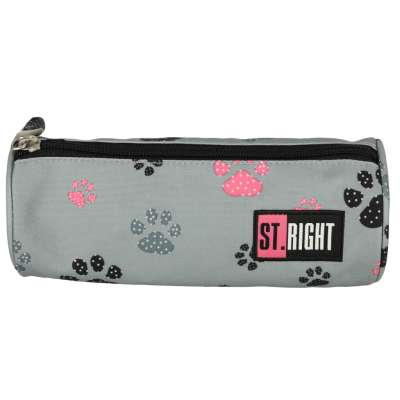 BAMBINO pencil case tuba paws grey