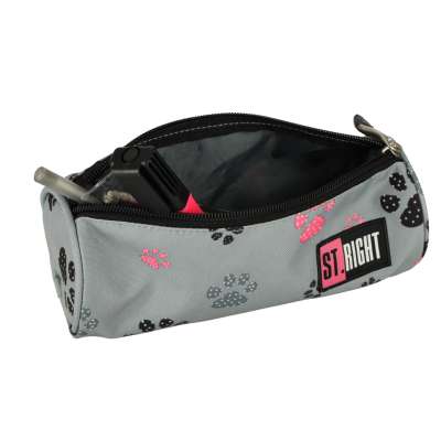 BAMBINO pencil case tuba paws grey