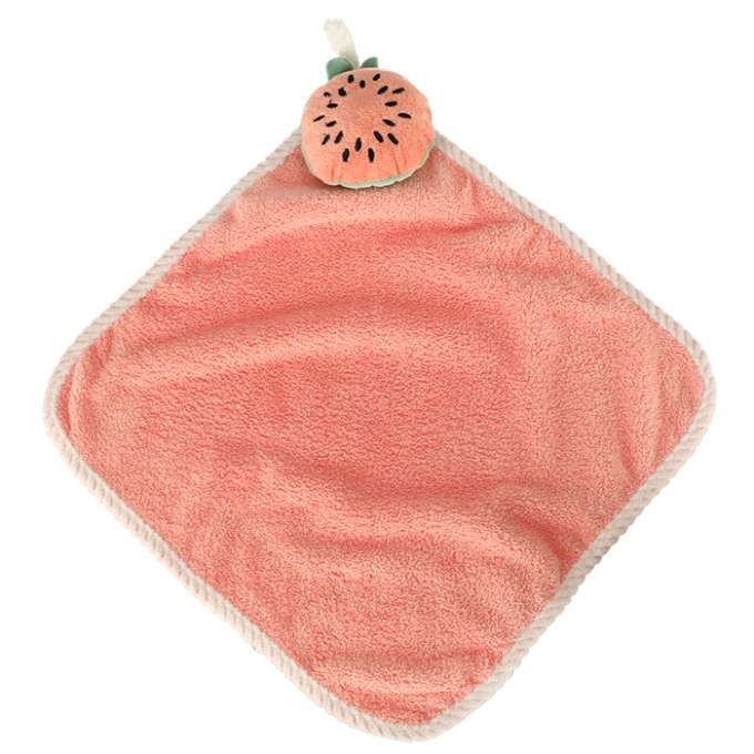 Baby hand towel 30x30cm pink watermelon