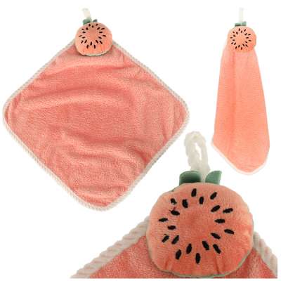 Baby hand towel 30x30cm pink watermelon