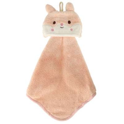Baby hand towel 42x25cm pink rabbit