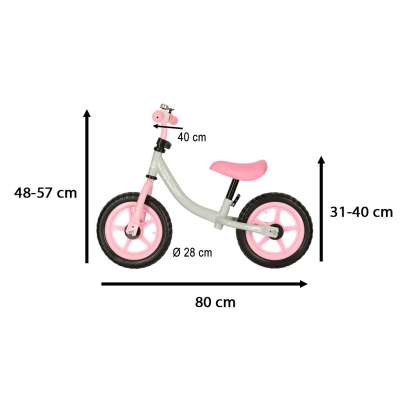 Balance bike Trike Fix Balance white and pink