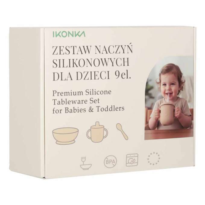 Children's silicone utensils crab set of 9 pieces purple