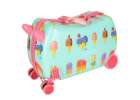 Children's travel case on wheels ice cream 6