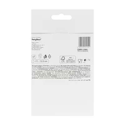 Dekoracje do muffinek babeczek - Bocian 11cm-12cm 7 sztuk