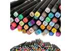 Double-sided alcohol markers in case 120 + stand 6