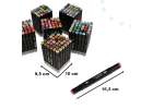 Double-sided alcohol markers in case 204 + stand 2