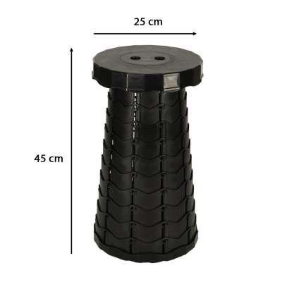 Folding chair folding stool stool black
