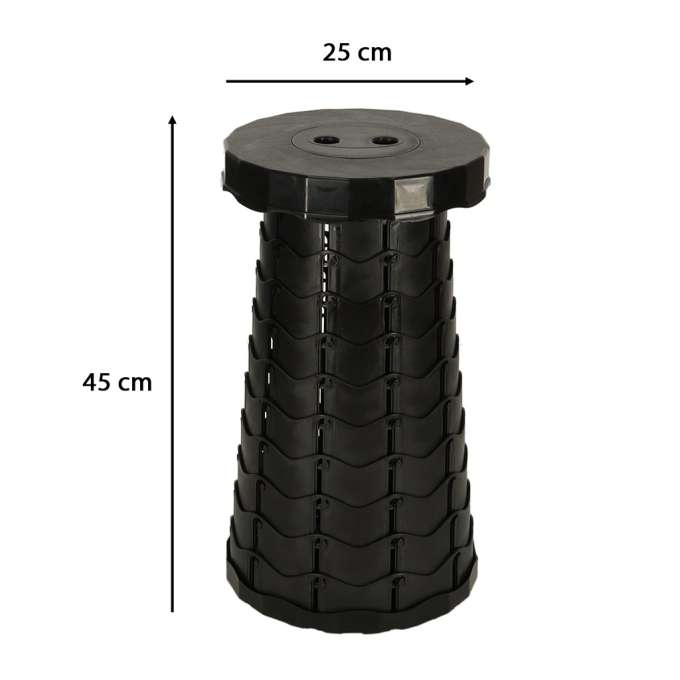Folding chair folding stool stool black