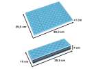 Folding foam mat for seating tourist blue 2