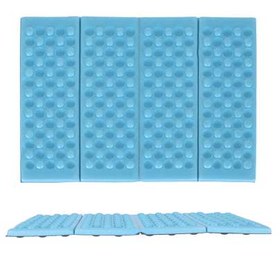 Folding foam mat for seating tourist blue
