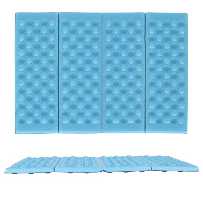 Folding foam mat for seating tourist blue